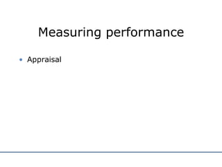 Measuring performance Appraisal 