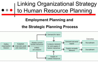 Linking Organizational Strategy to Human Resource Planning Employment Planning and  the Strategic Planning Process 