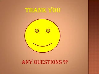 ANY QUESTIONS ??
 