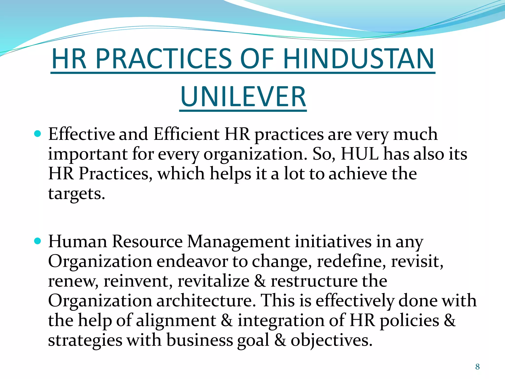 Human resource policy of hul | PPT