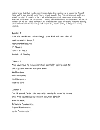Human Resource Management MBA Semester 2 | DOCX