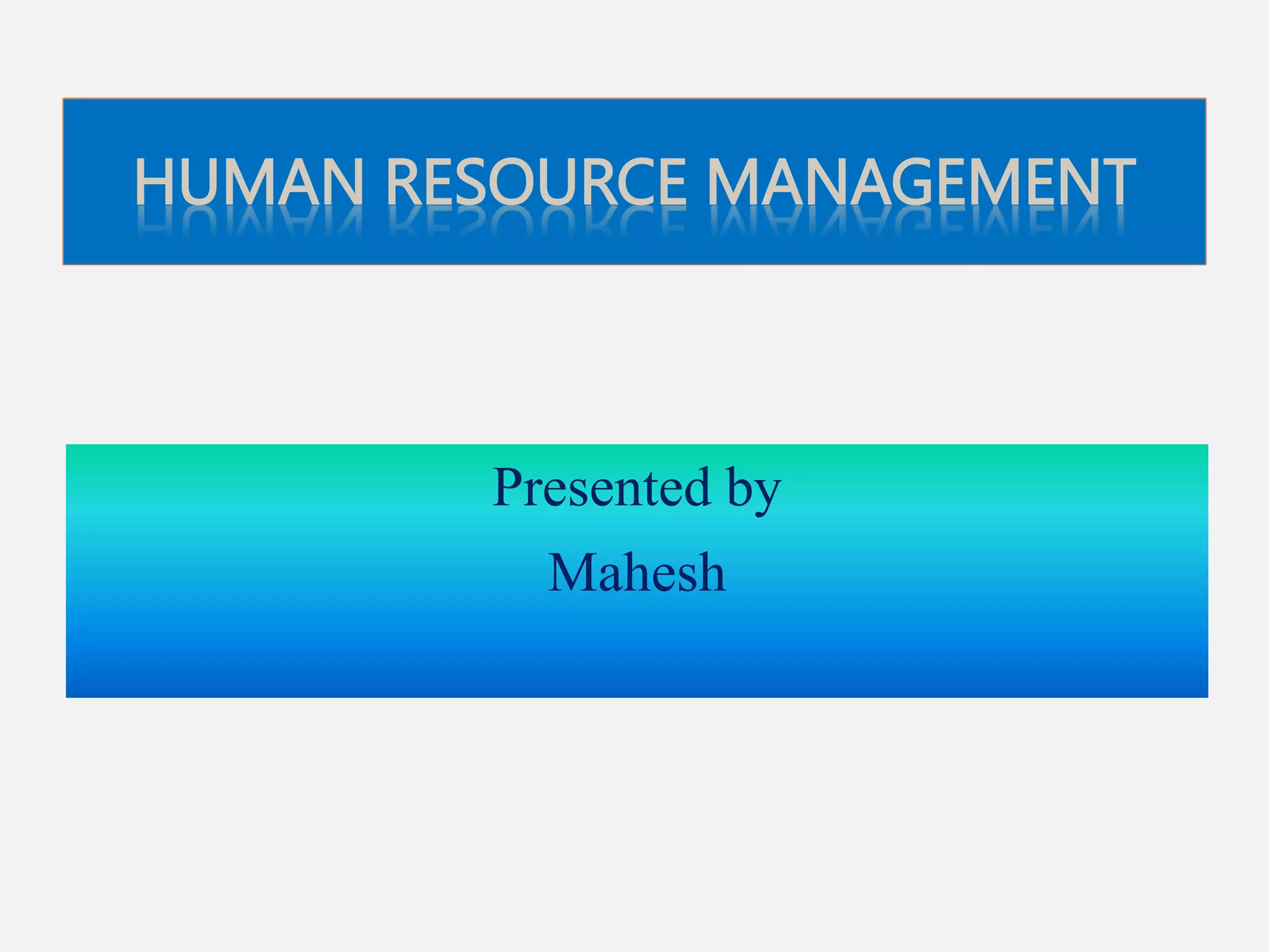 Human Resource Management.ppt | Human Resources | Business