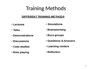 86
Training Methods
 
