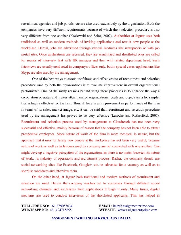 Human resources assignment examples picture