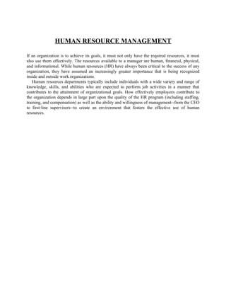 Human resource management@ bec dom s