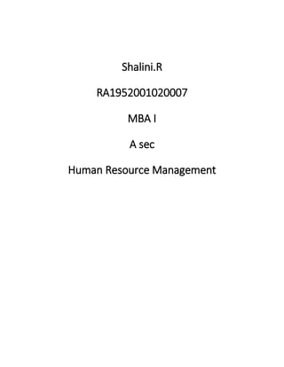 Human resource management case study | PDF