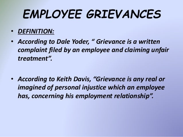 Causes Of Grievances Grievances Redressal Procedure Steps