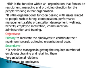 Human Resource Management In Hospital And Community Services