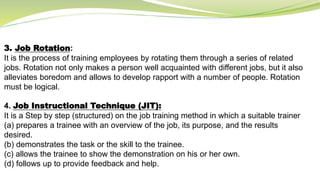 Human resource management training methods | PPTX