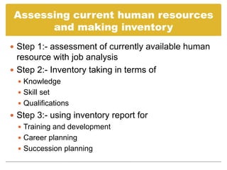 Human resource planning | PPTX