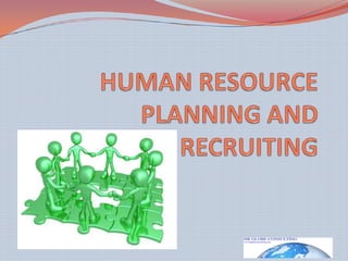 HUMAN RESOURCE PLANNING AND RECRUITING 