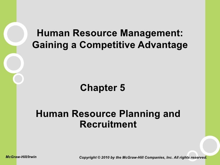 Human Resource Planning and Recruitment Human Resource Planning and Recruitment