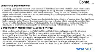 Human resource planning of TATA Steel Group | PPTX