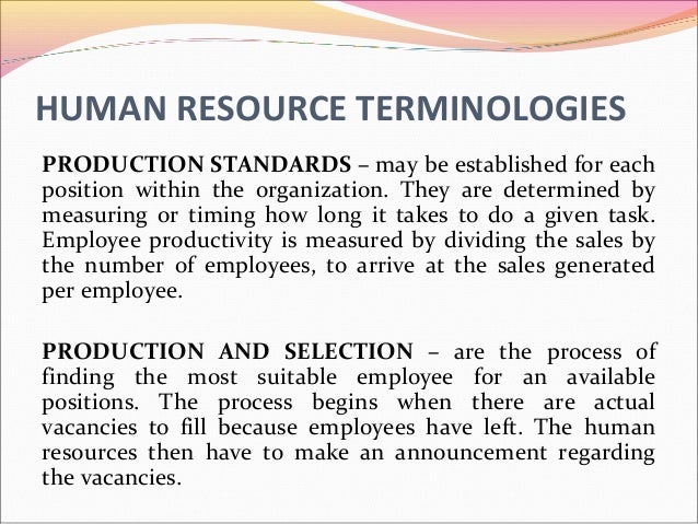 Human resources division