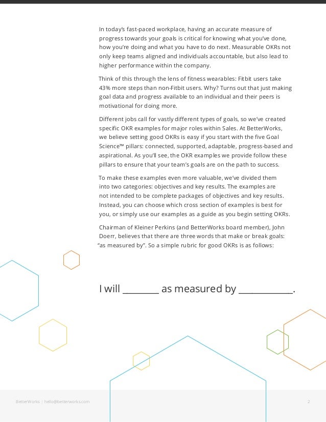 goal examples for human resources goals and objectives examples for work