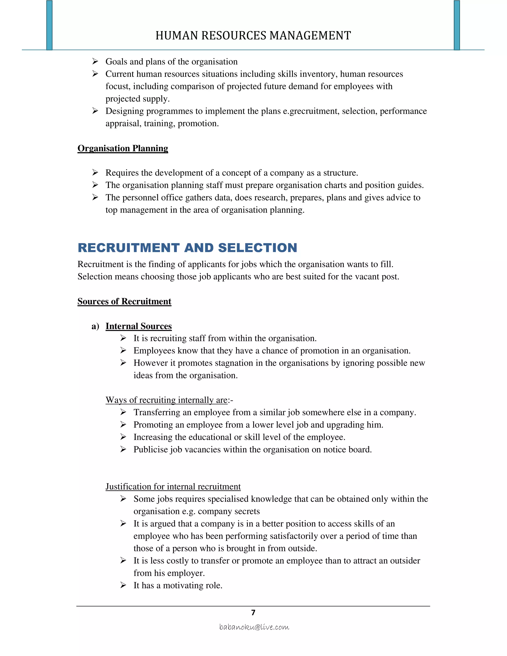 HUMAN RESOURCES MANAGEMENT | PDF