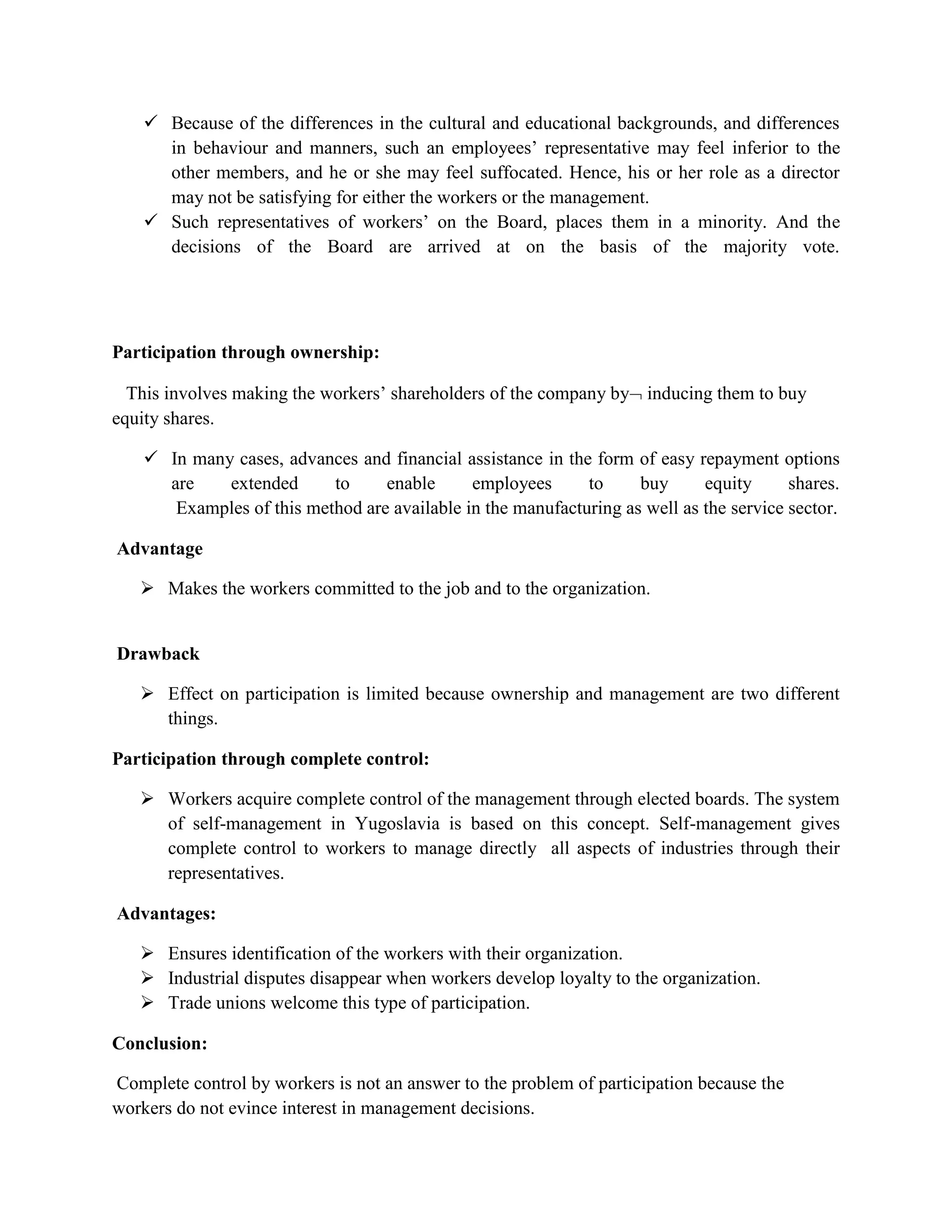 A means for achieving industrial peace and harmony which leads to higher productivity and increased production.