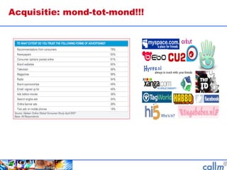 Acquisitie: mond-tot-mond!!! 