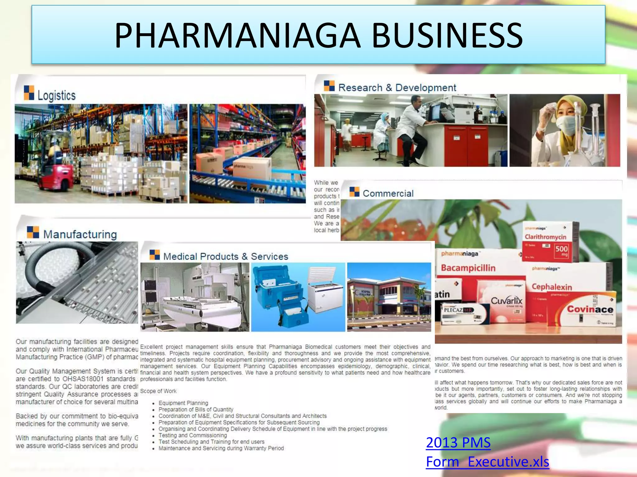 PHARMANIAGA BUSINESS 
2013 PMS 
Form_Executive.xls 
 