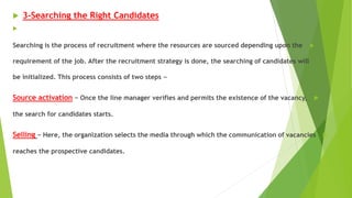 Human resources recruitment and labor market