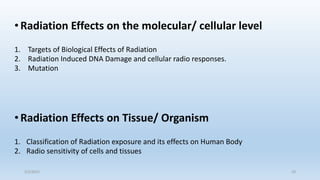 Radiobiology | PPTX