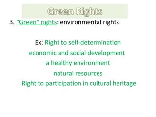 Green Rights Generations Human rights | PPT