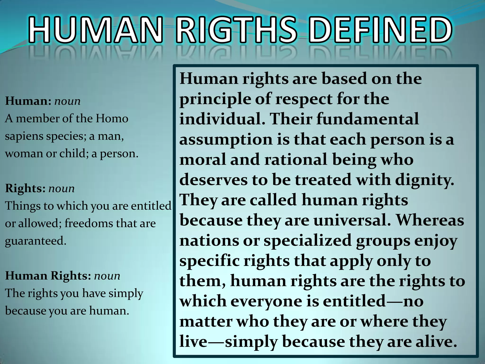 Human rights | PPTX