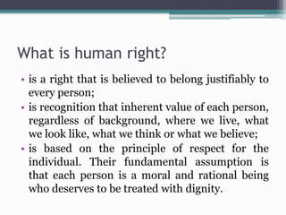 Human rights | PPTX