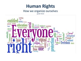 Human Rights
How we organize ourselves
grade 5Cool

 