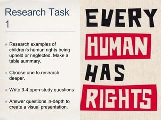 human rights research questions