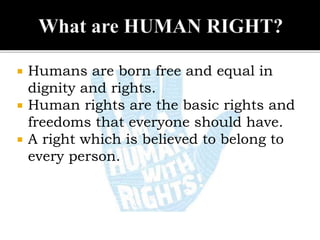 INFORMATIVE BULLETIN ON HUMAN RIGHTS | PPTX