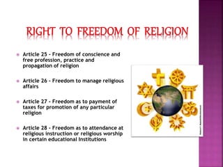 Provision of Human rights in Indian Constitution | PPTX