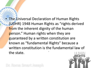 Indian Men Rights Provision of Human rights in Indian Constitution | PPTX