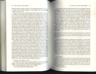 100 The Future of IIUnIan Right!>
worked himself to dath in penury to persuade governments and Statts
to outlaw it) mimmalist definitions of proscribed state and indlVidlQl
conduct rule the roost?
Between I-Iolocaustian suffering and human rights enunciation fall
the shadow of sovereignty; the translation from human/social sufTcnn;
to an ordering ofhuman rights responsiveness and ruponsiblhty rClTlai~
the slow but assiduous labour of production across ~neratlons as fUlly
exemplified by at least a century-old exertions that now mature In t~
creation of an International Criminal Court, whose Statute provides an
impressive array of potentiality to penalize catastrophic human violation.
From the standpoint ofwomen's rights as hum.an rightS, Article 7(2)(1) of
the Statute remains a mOSt remarkable adv;lIlcc indeed.s Even so, 'crimes
of aggression' specifically left undefined (and, therefore, unindlctable)
will cntail decades ofdefinitional labour; further, the provision that lIlVCSts
the Security Council to abate prosecutions for the crimes designated by
the Statute may limit, overall, the real life operation ofa frab'lle conSensus
now textualizcd.9
Forever inadequate, sllch incremental accretion of
human rights production remains the best bet, as it were. Even on a register
ofrebellion at horrendous human, and human rights, violation all we have
is the scale ofevolutionary historic world time. The problematic of/ram·
llI/iot! ofthe atastrophic forms ofsuffcring into languages of hUlmn, and
human rights. still haunts human rights futures now-in-the-malang.
Recalcitrant fomls of the eve.rydayness of human, and human rights,
violation also pose the problematic of translation. Not as dramatic as the
procluction of Holocaustian human/social suffering, everyday experience
ofsuffering caused by starvation, malnutrition, hunger and related forms
of mass impoverishment and daily disenfranchisement of dIsadvantaged
persons and peoples invites only forms of slow motion human rights
responsibility and responsiveness. One has, for ex::I.mple,just to read word
byword the proceedings ofthe United Nations Rome Summitconceromg
human right to food, and plus-five review and retrospection, to realize Its
constitutive ambiguities, which mark and measure the distance be~n
norm enunciation and human suffering. I refrain from any aggtawung
analysis here ofthe Millennial Declaration and the most recently rcleast'<l
Draft Report of the United Nations Millennial Projcct.lO
7 Salllanth~ l'uwer (2002) pp. 15-60.
• d ILn dus
It cnhauecs the range of CTLm('s against humamty by mclu LIllo> WLt L
ntt"gory: ·rape:. 5t":xu;I1 slavery. ('nforero pro:;tltution, f()l'"cfd pregnancy. enfurced stC
r
-
LILUtlon. or any othc-r fonn of sexual violence ofeompar.abk gravity'
9 &e. Knangsak KimehaL5arcc (2001) at 27-37, 206-55.
10 Sec. Umtt"d Nallons (23 $epte'mber 20(4).
Too Many or Too Few Iluman Right!>? 101
The production ofhum:lIl rights nonnativity, oven.Il, suggests a difficult
.elaponship to human suffering. The slow motion tn.nslation is the first
,. of difficulty; the second stands furnished by the forms of fractured
~nsuS. the necessarily compromistie formulations that alone marshal
iDttrstate consensus, the.anarchic state-party conduct encapsulated 10 the
~ to frame reservatlons/derogauons, even concernmg the principal
~ and.purposes ofcarefully.ne.gol1~tcd treat~~s:II The Site of Im~le.­
.-mtacion IS often marked by dlfferenllal capabIlities of State, and CIVIl
ICJCic"rY. actors; delivering human rights to rightless peoples and persons is
eft'II more difficult than accomplishing normative enunciation. 12 The
iIurth site provides a register, which elides insurrection and repression.
When suffering peoples take their human rights seriously enough to
aebd. whether by everyday micro and at times larger patterns of macro
(llisance, we witness some radical assertions ofh1l111an righL'i production
. . implementation from below. As Michael Burawoy evocatively de-
ICIibes this:
politics docs nm hang from clouds; Lt nscs from the ground: and when the
_'..... tremhles, so does it. In short, while produellon politics nuy nOI h~ve a
effect on politics, itncvcrtheless 5("15 11111115 on and precipitates interventions
_ lUte.1)
lD mponse, human rights, as languages of govenlance, come instantly,
....I100 often, into play. Subaltern militmt conduct and movement that
~ macropolitical redistributive shifts (such as food riots, occupation
public premises by the homeless, violent uprooting of genetically
• cd food products, civil disobedience directed against large irrigation
~and mega-urbanization. and polity reconfiguring 'separatist', 'self-
tilttrmination', or secession) stands presented on thIS register as instantly
'-nan rights' threatening. As languab~ of governance, human rights
~sstand all too often deployed in the service of production ofbelief
~s I~ 'l~w and order', public security, combating criminality and acts
'trrronsm . These forms ofstate resistance adversely affect the W2YS of
IlSee C
u .tupte'f 6.
ec...!IS
ISmost conspicuously viSible even In ~ mhol post-apartheid South African
-co.., lion,which mxle enforceable &QClal and economIC nghu. The ConstilUtion~1
~....,,"'," alremy begun th.c proceu of COllver~II.JIL of theiit' ellforce~ble rights into
't. of public pohcy, deferrmg to the 50verC
lgrl prcl"'OgoltLve of the C-XCQltivc. It
fot elQnlple, held that Ihe right 1
0 hO
U
$1I18 1
5 only a nght to :llXe~s to an
~~~~:~f::j~~'~::~; policy and process. St.~, for a mose recent statement.
 