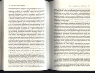 172 The Fuwre of Humin Rights
possc=s ing stockpiles of ~OIpons of mass destrUction OIlso remOilins 1i00bie
to massive pre~mptive use offorce. regardless ofits demOills ofpossesSion,
ckployment apOibilities. or hostile intent. Further, the mere OIpprehen_
sion-Wlthout OIny semblance of evidence-that a state may have SOme
connection with any post-WI! terrorist network now stands considered
OIdequate to justify the 5O-<alled new prt:-emptl~ wars of'disarmament'.
When imtiOilI propa8Olnda of such connectivity ~twttn a target-state and
a 'terrorist' network is proved to be mythical by dlc very agenCIes of
mvestig:;ation set up by the hegemonic states, conscquenrialistjusuficatiolls
stOlnd assiduously promoted in the complex gr.unmar of'regime change'.
GlobaliZ.:l.tion of human righLS proceeds on moral maxims which arc,
as yet, not fully enunciated as intemationalnorms governing stOlte conduct
because they are not acceptable to the hegcmolls themselves. The pubhc
discourse concerning the removal of President Saddam Hussein
(rdteratively explicit in statements by the US President OInd the British
Prime Minister in December 1999), and especially since the Second Gulf
'W.Ir, for example, seellls based on the notion ofj ustified tyram,iridt (IiI:
killing oftyr'ants). Tyrannicide nowextends beyond the killingofthe tyrant
to the killing of all those who OIcted as his instrumenLS of ryt:lllny; both
stand presented now as global humOin righLS public goods. Further, the
notion of regime change underscores the imposition ofpolitical death for
an 'evil regime' or ~n 'an axis ofevil' such thOit wurants massi~ use of
forceJustified against entire peoples, regardless ofany normative restraints
posed by customary, OInd the United Nations Charter, prohibition of usc
offorce: (olltslde sclf-defence situations).l8 Postmodcrn coalitions ofW1l1·
ing states, cobbled together in a pastiche ofapperceived common strategic
interest, dlC:se fonnations of Prometheus unbound, suddenly emerge to
redeem a globOilI human rights civilization!
Further, tyr2nnicide or regime change remains the monopolistic estate
of the global hegemon. Any recourse: to the logic of enforced violent
}8 Moral duphclty, 51tlJ.1ted crudly early enough by the perambulatory paragraph
4 ofthe UDIIR, vaJorirmg human rights a5 an OI5pect of'che development offncndly
rdallOlIS bet'Nt'en nauons', chus stands WTltlargc on the globahunon of human nght5.
Only thOloC reglllles sund decbroo 015 evil that suit stracegic Interesc or conllngcnt fancy
of Northern hc~mollic power blocs. The logiCS of regnllc change jUMificd by the
global hegcmolllc power bloc glamlite human nghts III terms of imperatives of It~
gcophilosophlcs. Myanmar. SaudI ArabIan, ZImbabwe peoples in proleSI. dcmed any
prospect of lIItematlollal endorsement under che bJ.nncr of human nghts governancc,
ally SIgnificant LnteTlUlional colbborauon for mducemclll ofreglllle change, ha~ beell
quiek to pamt thiS oue m the wake of the Second GulfWar. Ofcourse. after Iraq. they
understandably dread any unilatcnhst )usnfication' of aggression even when they
expe'C1 a monl COllSCliSUli C hap'cr VII.typc Umted Nanons-rype collccuve actiOn
'iXlhal is Living and Dead in Rebrivism? 173
regime change by peoples in stntggle constitutes 'treason' at home and
'terronsm' abroad. Treason (including disscnl) must be outlawed because
It complicates the assumption of universal global responsibility of the
pOwer to name an 'evil rt:gime' and for ousting It by the sustamed use of
force; 'terrorism' must be fought, oULSide the constraints ofhuman nghts
norms and sta.ndards, to preserve structures of global power The unfold-
Ingofa 'new' post.9/11 international law in the context ofthe Second Gulf
'1hr and its continuing cruel afterntath brings about a new era ofviolent
globalization of human rights.. .
The predominantly Anglo-Amencan leadership ofwar prop:lg3.nda and
:actUal acts of WOIr has raised formidably technical issues concerning the
legality ofrecourse to unilateral force (in the sense not specificOilly OIutho-
rized by the Security Council), and ofthe ensuing rather lawless military
occupation.These will continue to invite contention amongthe cognoscenti,
especiallywhen the scope for residual adjudicatory c1arific::r.tion now stOlnds
rffectivdy diminished.)? However, no elegant dispute concerning the finer
points ofinternOitional IOIW can mask the brute reality ofthe installation of
the repertoire of~ustifications' for the twenty-first century's newly fash-
IOned ~ust' WOIrs. It invents three notions: first. the 'WOIr' :lg3.inst 'm~
international terrorism' (or simply, the 'WOIr 0 11 terror'); second, the hastily
assembled doctrines concerning pre~l1lptive disarmament WOIrs; and, third,
the power of unilateral OInd un~rifiable assertion that claims/constructs
authoritOltive linluge betwttn the two. This power cstablishes its own
iruugural truths, with a fierce plenitude.
In the proccss, the United States of America becomes the primary
rq>ository, the virtuoso exponent, of the newly institutedglobafjllrisdiaion
ojsuspicion. The solitary superpower's paranoia now becomes the standard
of human civiliZ.:l.tion. It may, with impunity, nOime any South nation as
aharbinger or home: ofmass international terrorism and further claim that
it posseS5CS unverified/unverifiable weapons of mass destruction which
mOly, eventually and somehow. be made potentially aVOliiable to agents of
massintemationOlI'terrorism'. Reiteration ofthese linkages, even without
a semblance of proof, becomes the founding truth that justifies OIttempts
19 The Umtcd SUles' successful insiStence dl3t Belgium upunge from its satuce
book the ulllvtl'S.1l jl1nsdlctlon for war crimes and enmel ag;tIllSI humanity will
n~te!osanly abate the current pc:C1C1on~ litpinscPresldcm Uushand Pnme MLl1Ister Blalf.
The II1b!muional Crnllltl31 Coun docs nOI yet deal with eTIIIlCS of aggression and, LII
.ny cwm, the United SUitS tus chosen I)ot to raufy the cre3ty. and in an extraordinary
PCrformarl(C even revoked Its inLllal Signature to Ihe treaty! GlVtn thiS, tile people's
rnhunals and truth cOlllmiSSlons providt the only. even when ,omewh~t hlstoriClll1y
t ffete, (unctional moral equtvalents.
 