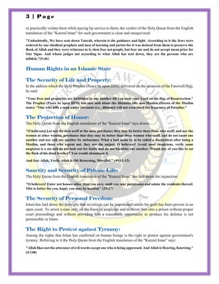 Human Rights Mentioned In Quran | PDF