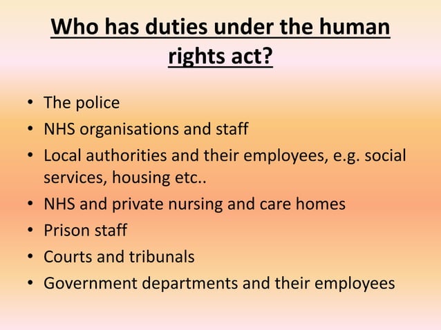 Human rights act 1998