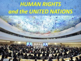 HUMAN RIGHTS
and the UNITED NATIONS
 