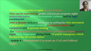 Human rights are not absolute | PPT