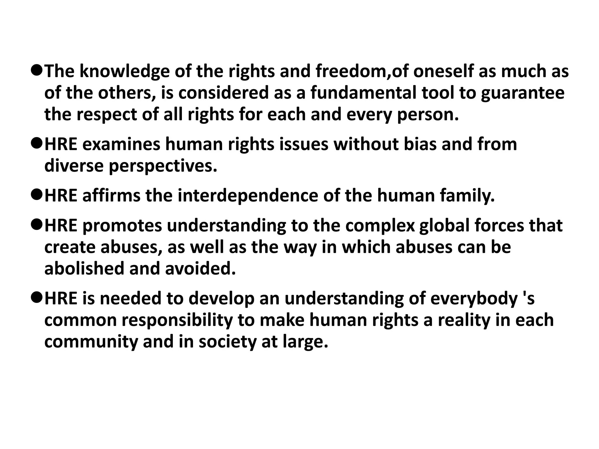 HUMAN RIGHTS ED-WPS Office.pptx HRE as an educational programme | PPT