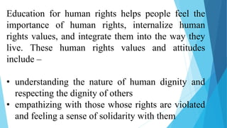 Human rights education | PPTX