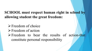 Students Human Rights Human rights education | PPTX