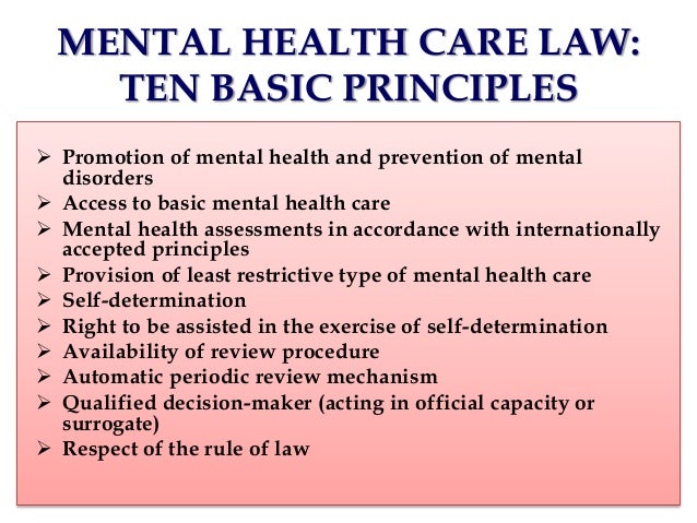 Human Rights For Mentally Ill Persons - 