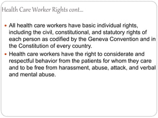 Human rights in healthcare industry | PPTX