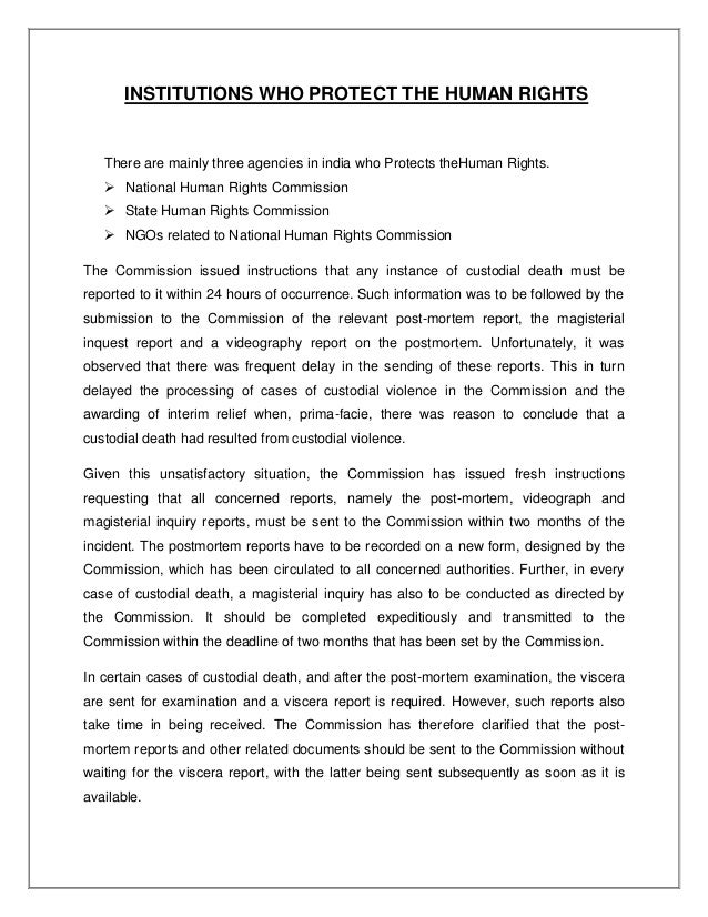 legal essay on human rights in india