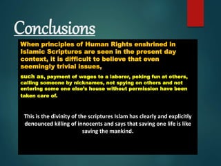 Human rights in islam | PPTX