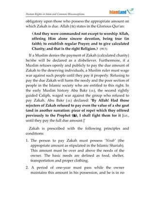 Human Rights In Islam And Common Misconceptions