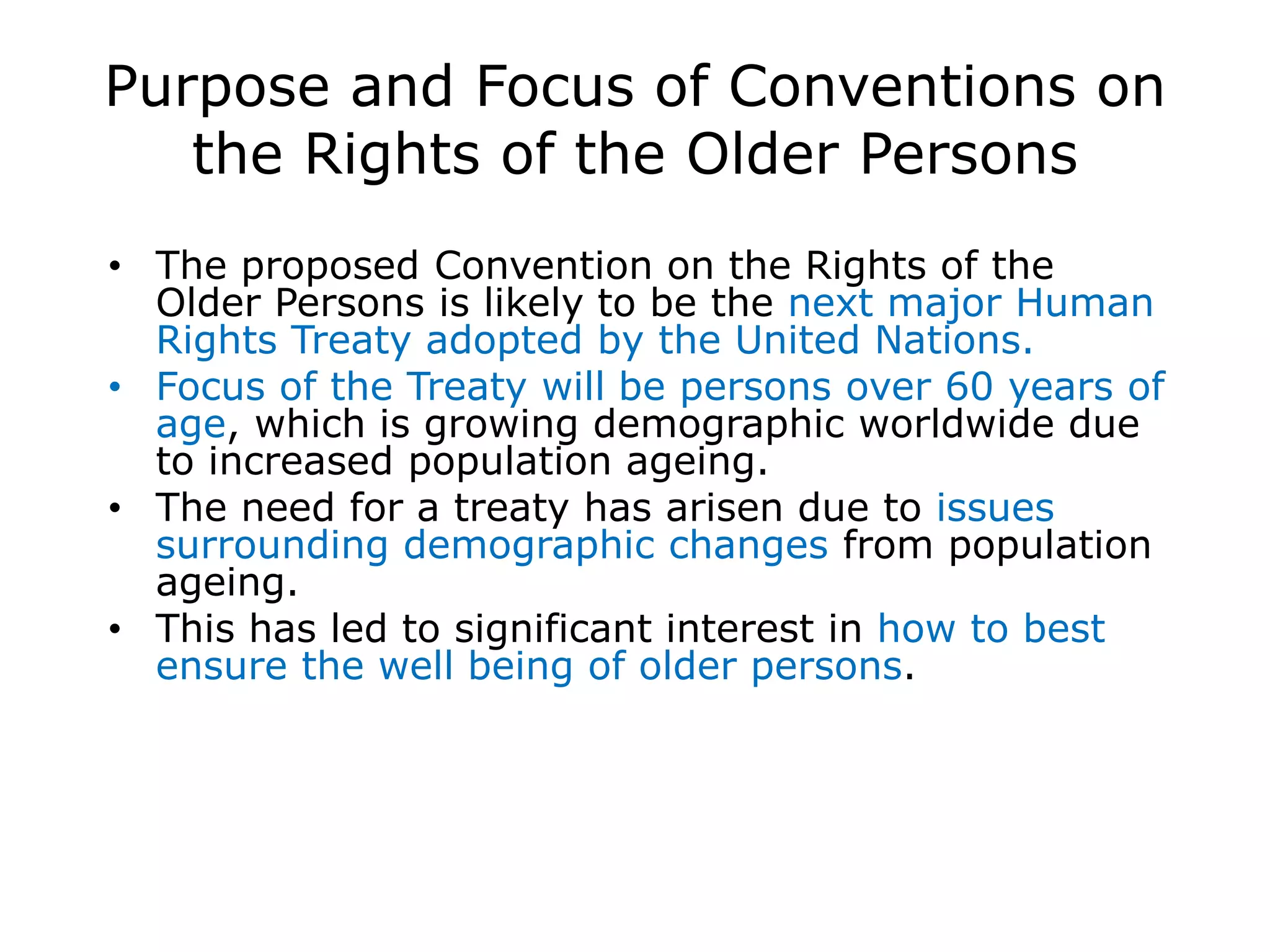 Human rights of older persons | PPTX