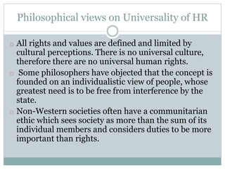 Universality of Human Rights | PPTX