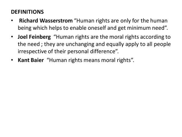 HUMAN RIGHTS meaning definition concepts | PPT